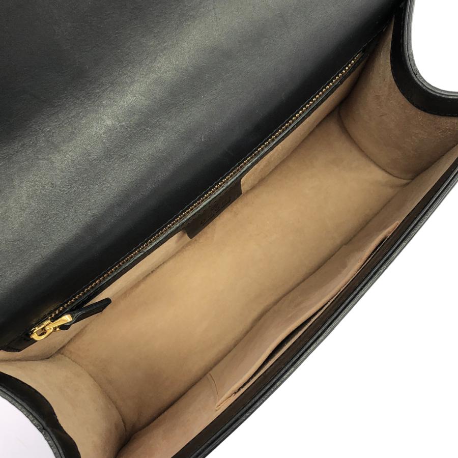 GUCCI（グッチ） シルヴィ GUCCI 2WAYバッグ カーフスキン ブラック