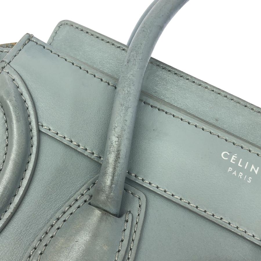 CELINE（セリーヌ） マイクロショッパー グレー ハンドバッグ