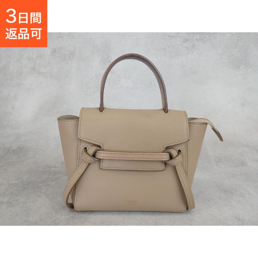 CELINE（セリーヌ） ピコベルトバッグ ベージュ 2WAYバッグ : ブランド