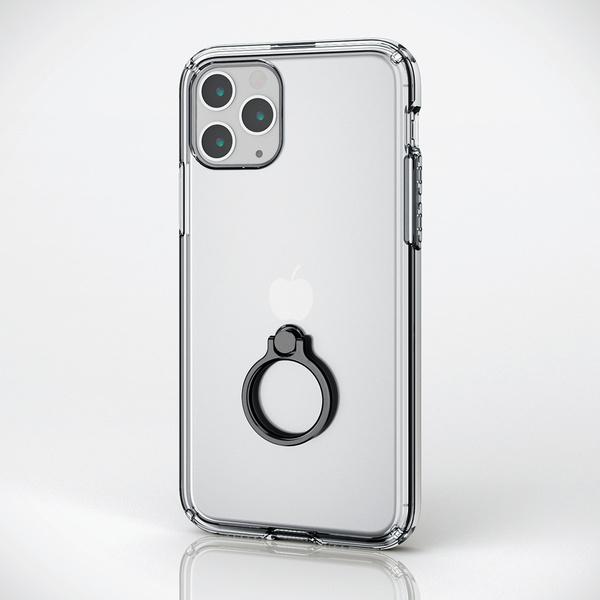 ELECOM iPhone 11 Pro リング付耐衝撃ハイブリッドケース 超極み あらゆる部位を究極までカバーする極み設計 PMCA19BHVCRKBK｜blankmedia｜04