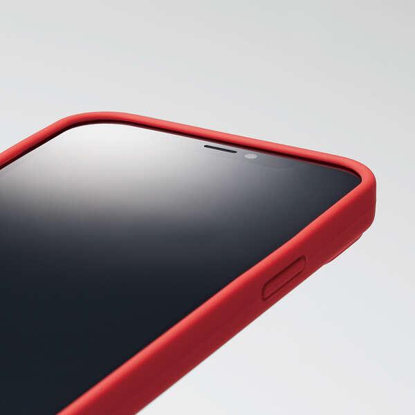 ELECOM iPhone 13 iPhone 14(2眼) レッド ハイブリッドケースシリコン カラー 3層構造本体をしっかり守るハイブリッドシリコンケース PM-A21BHVSCCRD｜blankmedia｜03