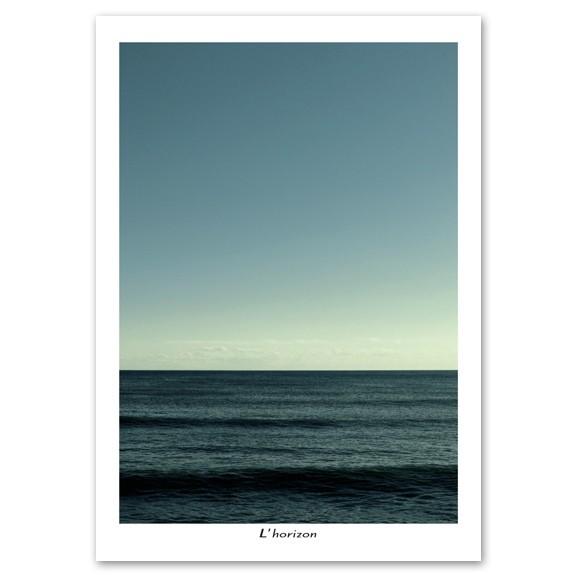 インテリアアートポスター A3サイズ 『Horizon-c』 海 フォト
