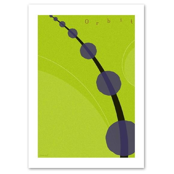 デザインポスター A3サイズ 『Orbit B』 インテリア/アート おしゃれポスター/Interior Art Poster｜blankwall