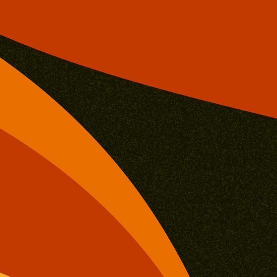 インテリアアートポスター A3サイズ 『Reamble オレンジ』 レトロ