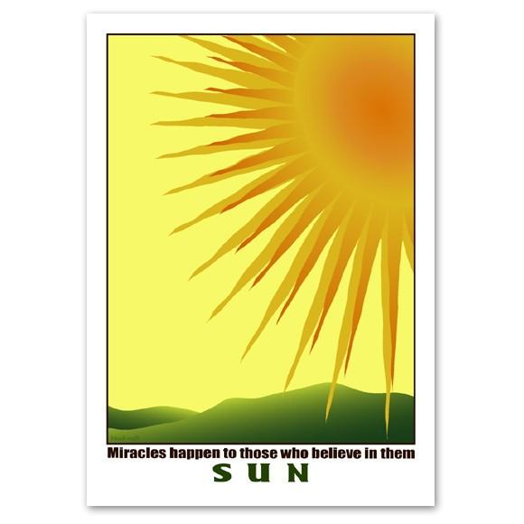 インテリアアートポスター 太陽 A2サイズ 『Sun』 風景,景色 インテリアアートポスター 太陽 A2サイズ 『Sun』 風景,景色
