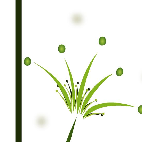 インテリアアートポスター A3サイズ 『Vert』 花,植物 Interior Art Poster |  | 01