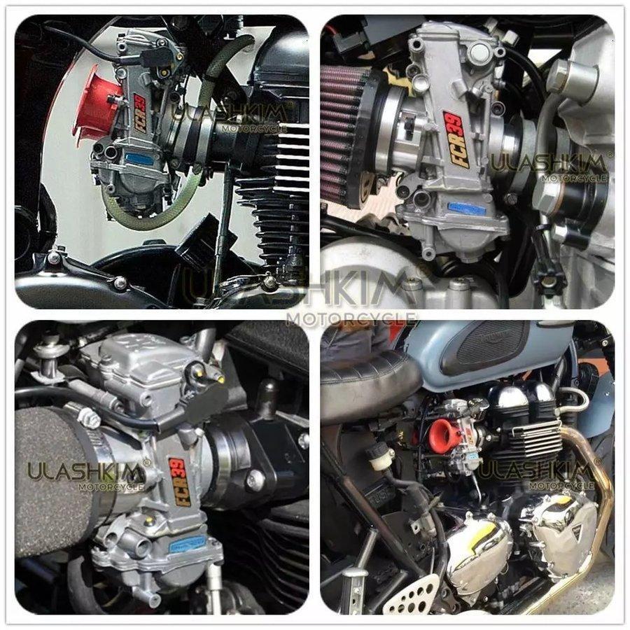 28φ 33φ 35φ 37φ 39φ 41φ キャブレターキット TW225 SR400他 150cc 500cc 汎用 FCRレーシングキャブレター 台湾製｜blare-store｜03