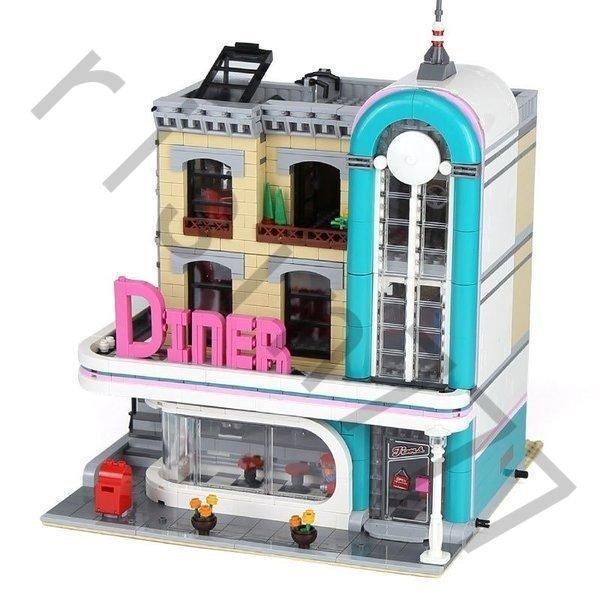 レゴ 互換品 ダウンタウン ディナー ダイナー クリエイター 10260 シティー 建物 おもちゃ クリスマス プレゼント｜blare-store｜02