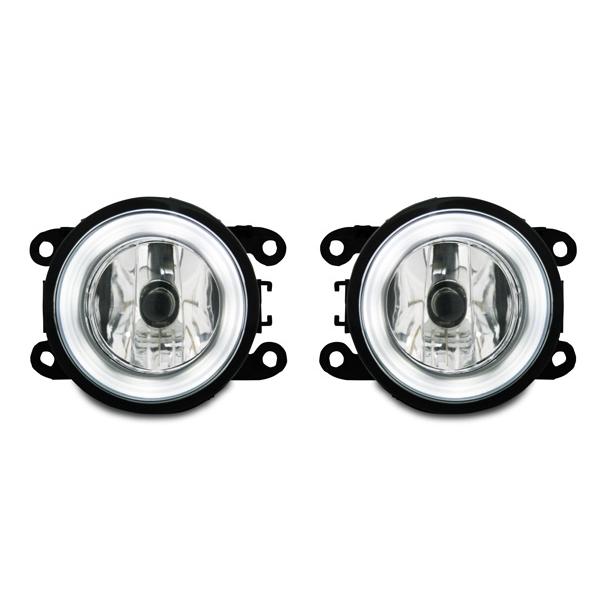 キャラバン NV350 E26系 前期 純正タイプ ファイバーリング付き フォグランプ 白発光 ホワイト イカリング | 日産 | 02