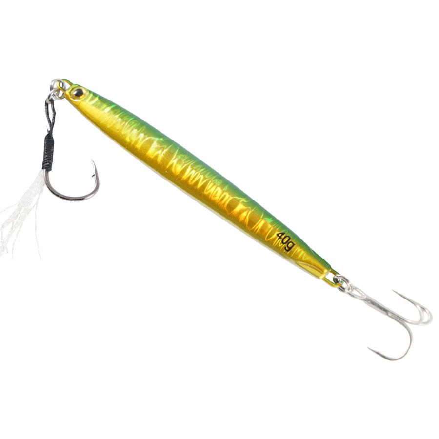 5色SET 40g メタルジグ ロングボディ jig ショアジギング 亜鉛合金