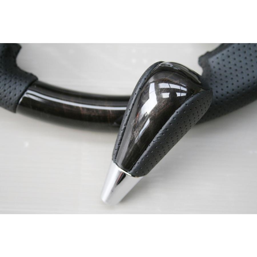 ハイエース ステアリング シフトノブSET 200系 4型 5型 6型 7型 ダーク