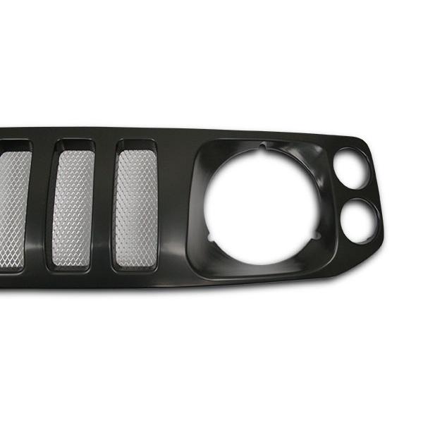 ジムニー JA12 JA22 JB32 マットブラック メッシュグリル : BLASTAR