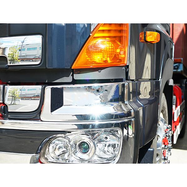 日野自動車 プロフィア メッキバンパーエクステンション 左右セット