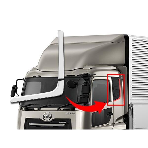 UD クオン　　クォーター　メッキ 日産（NISSAN） クオン 日産UD メッキ 4P パーフェクトクオン アッパー