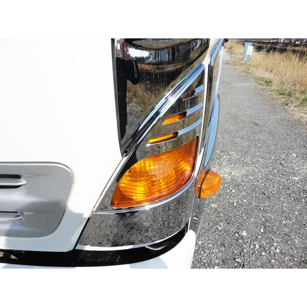 日野自動車 日野 レンジャー プロ メッキ コーナーレンズカバー 日野自動車 日野 レンジャー プロ メッキ コーナーレンズカバー