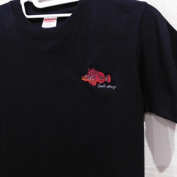 45R タツの落とし子刺繍Ｔシャツ 45R (フォーティファイブ・アール) コットン ワイド クルー