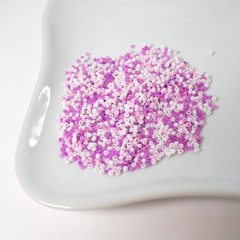 BLAZE ガラスビーズ 丸小ビーズ シックカラーMIX 15g 約2mm シード