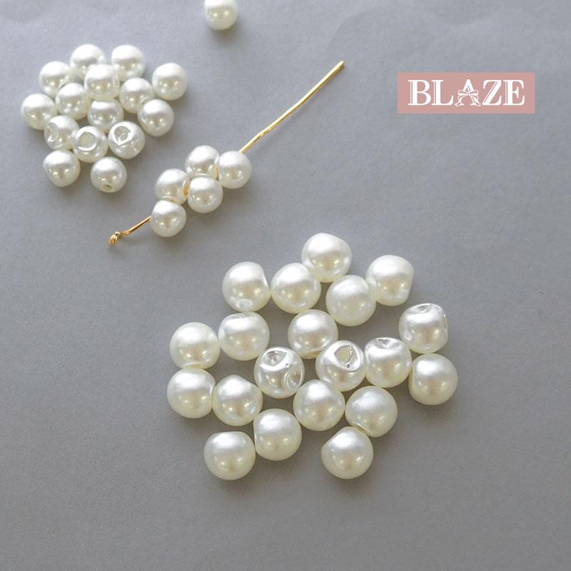 BLAZE 鈴丸ビーズ パール 6mm 8mm アクリルビーズ すずまる スズマル