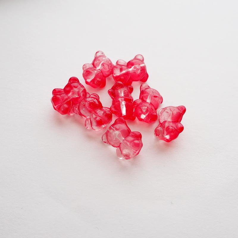 BLAZE ガラスビーズ くまちゃん 15×12mm ガラス ビーズ 硝子 くま