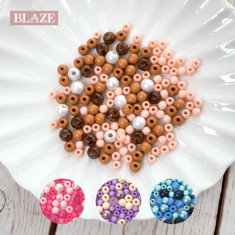 BLAZE アクリルビーズ ラウンド ビーズ ミックス プラビーズ