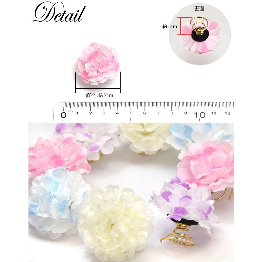 BLAZE 浴衣 髪飾り フラワー スクリューピン プチ フラワー 2個セット