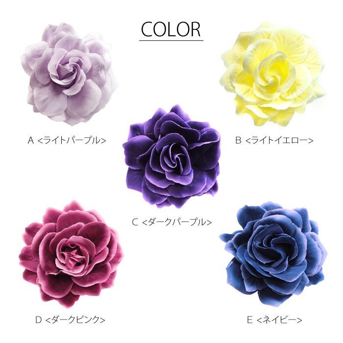 BLAZE（手芸） 浴衣 髪飾り フラワー クリップ シック ローズ