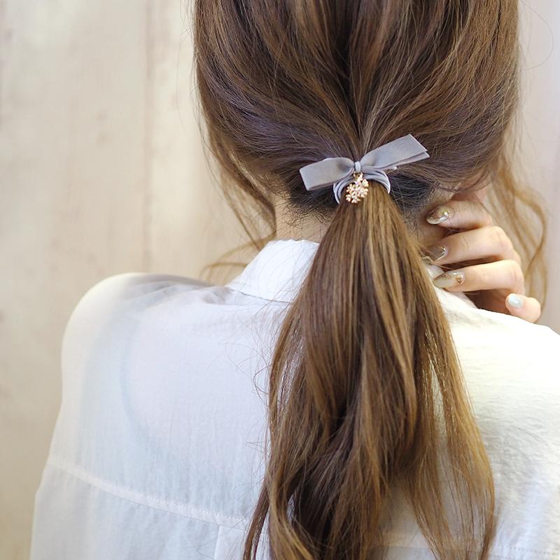 BLAZE(手芸) ヘアゴム ポニー kirakira snow crystal フェイク BLAZE(手芸) ヘアゴム ポニー kirakira snow crystal フェイク