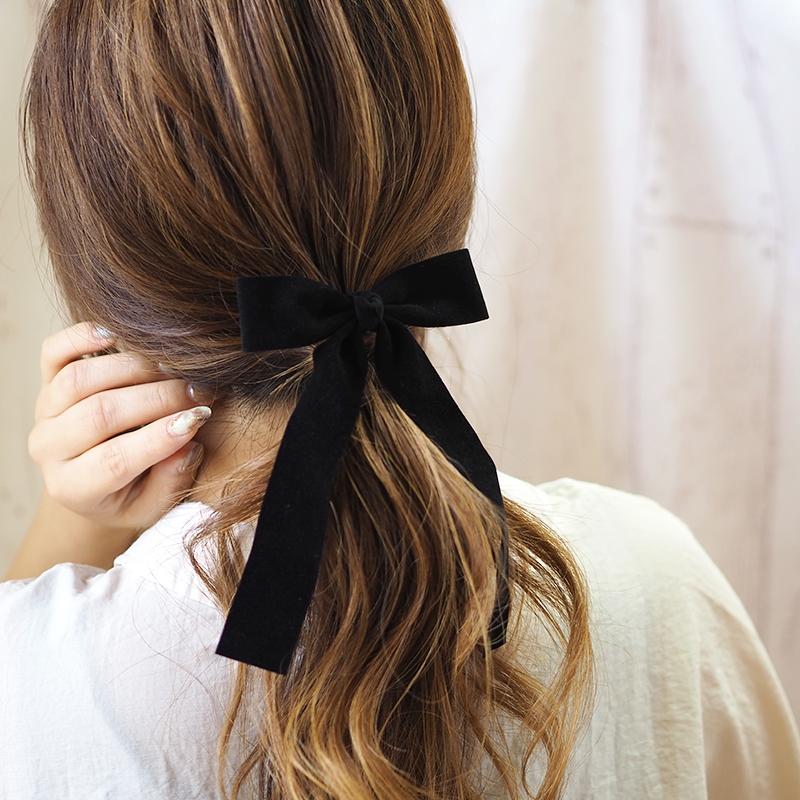BLAZE ポニーフック フェイクレザー りぼん ヘアフック ヘアゴム