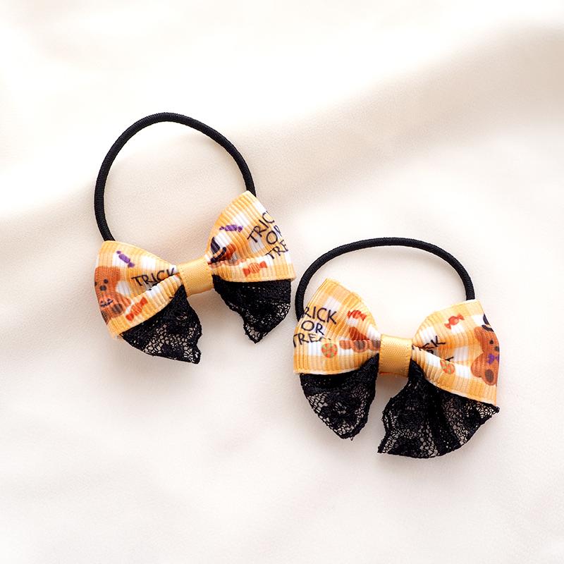 ハロウィン ミニポニー リボン ヘアゴム ヘアアクセサリー ヘアアクセ