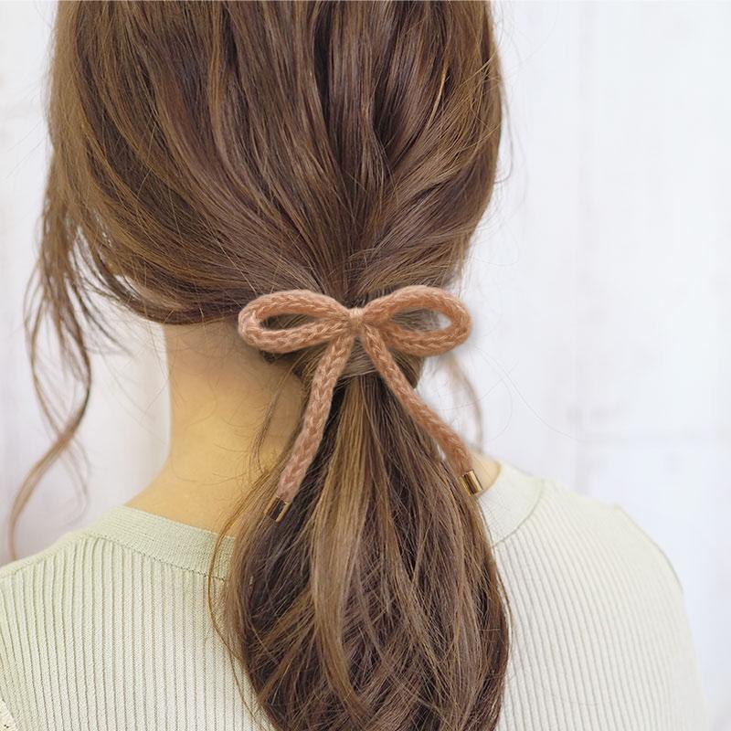 BLAZE ヘアゴム ニット りぼん ヘアアクセサリー 髪留め 髪飾り まとめ