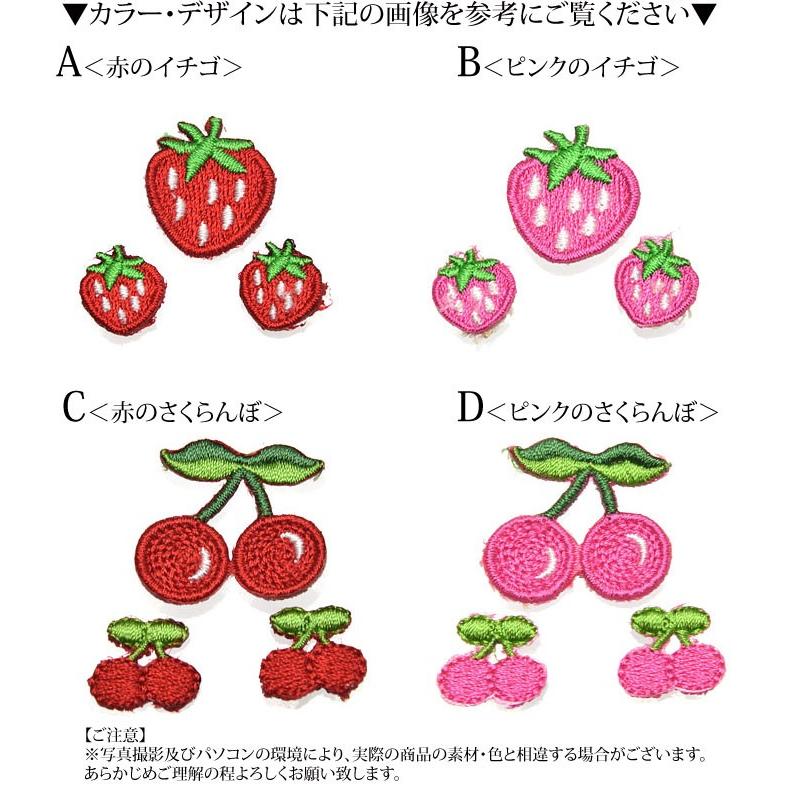 BLAZE ワッペン 縫い付け フルーツ 3個セット アイロン 接着