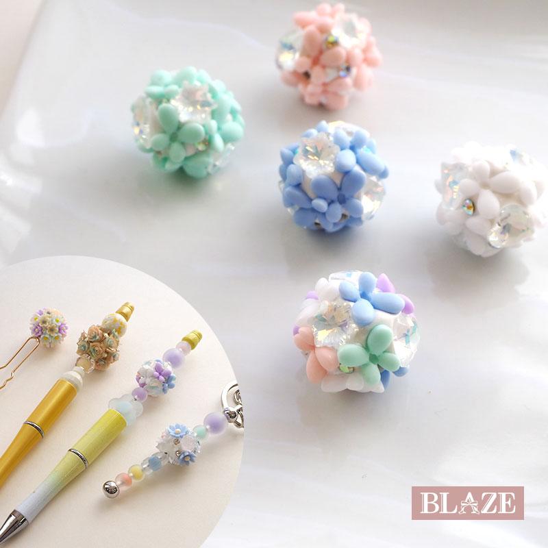 BLAZE ビーズ バタフライ ハート スター ビジュー パヴェ ブーケ 丸 