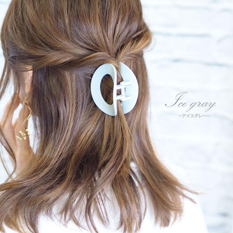 BLAZE マットカラーバンスクリップ （オーバル） ホール ヘア