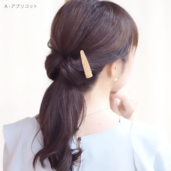 BLAZE ゴールド クリップ ガラス ビーズ ヘアアクセ ヘアクリップ