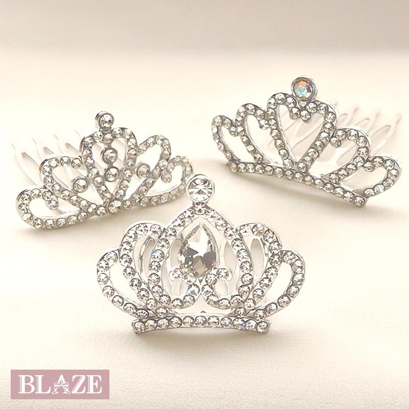 BLAZE ティアラ コーム 子供用 キッズ ヘアアクセサリー プリンセス