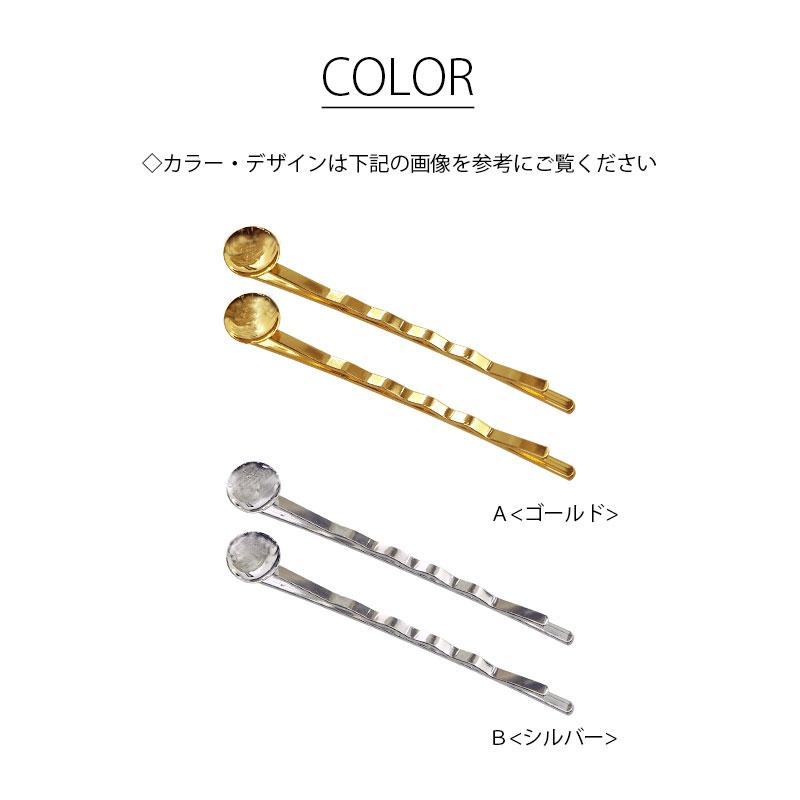 BLAZE 2本入り ヘア金具 ヘアピン おわん皿付き 長さ約5.5cm 台座0.8cm