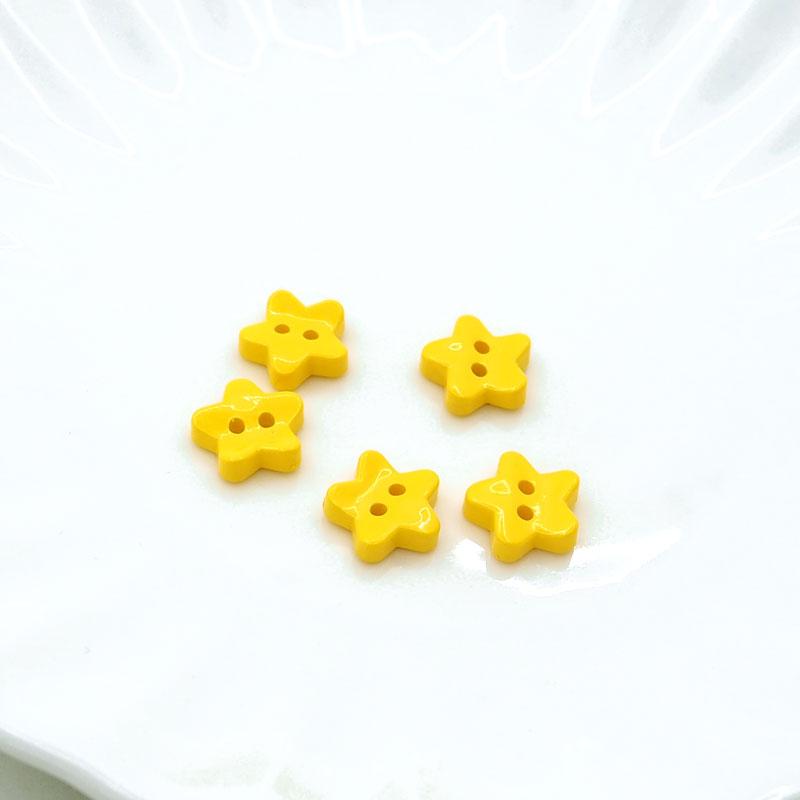 BLAZE 5個入り プラスチック ボタン 12mm ミニスター 星 ハンドメイド