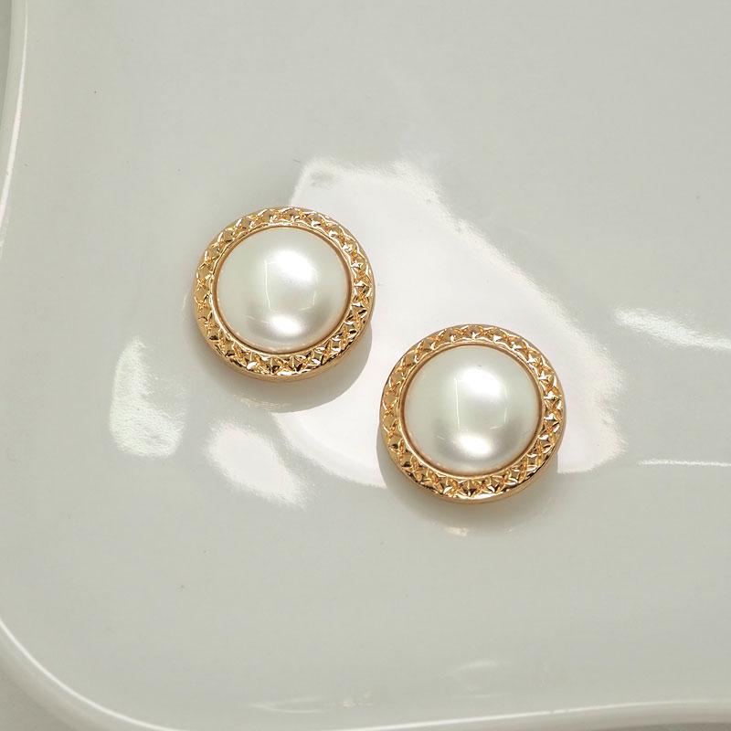 BLAZE(手芸) 2個入り メタル ボタン 16〜20mm パール マーブル BLAZE(手芸) 2個入り メタル ボタン 16〜20mm パール マーブル
