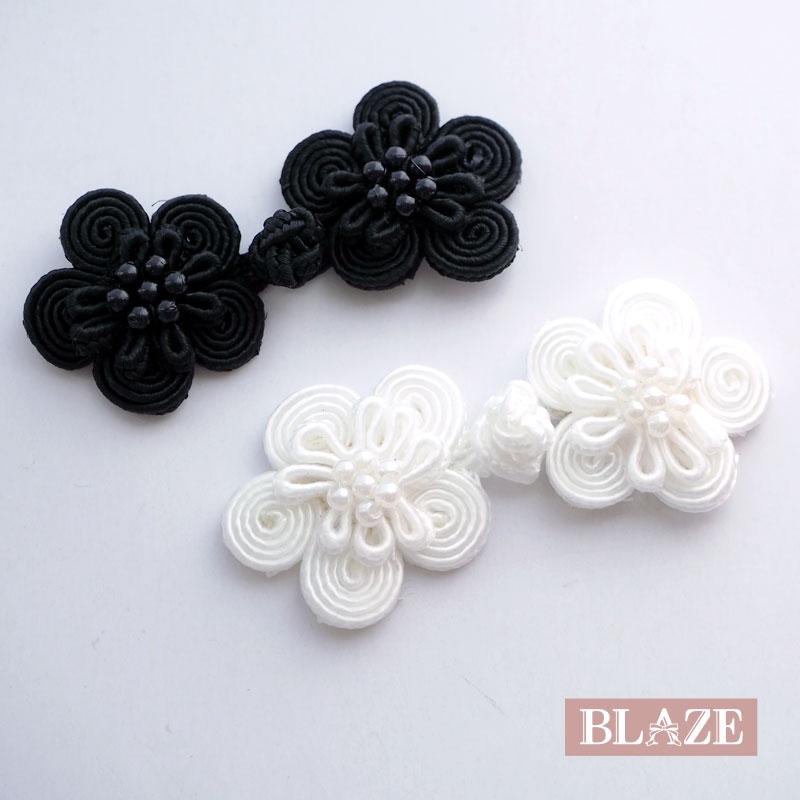 BLAZE チャイナボタン フラワーパール 全長約65mm BLAZE ハンドメイド 