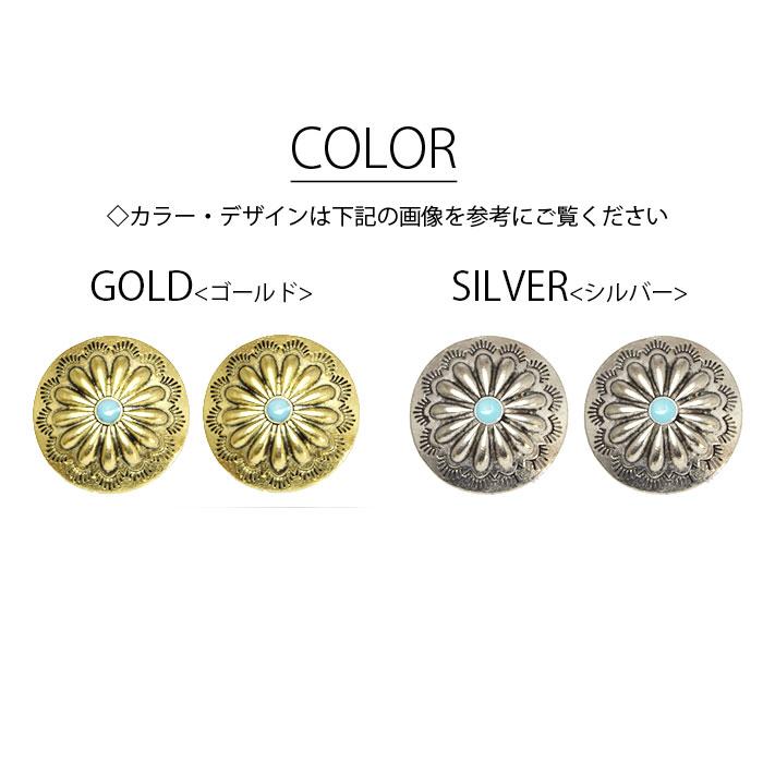 BLAZE 2個入り 訳あり コンチョボタン 30mm ターコイズ ハンドメイド