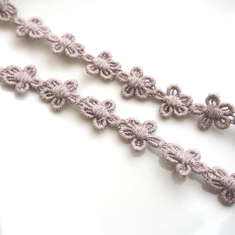 BLAZE 40cmカット コットンレース フラワー くすみカラー 幅13mm BLAZE