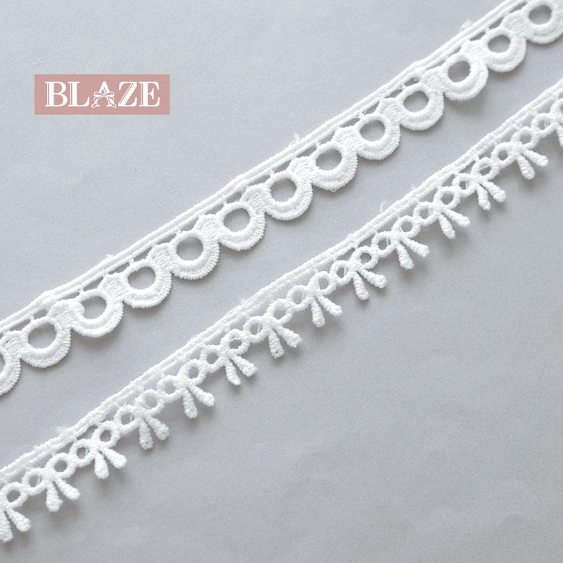 BLAZE デザインレース ケミカルレース ホワイト 1.5cm幅 スカラップ
