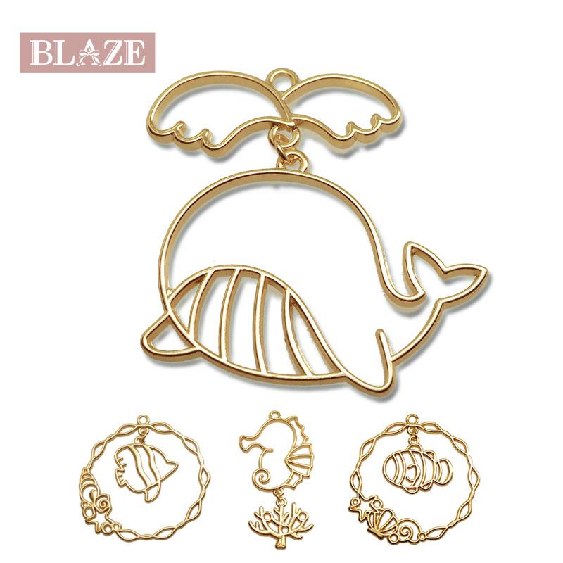 BLAZE ゆらゆら 空枠 海の生き物 レジン枠 枠 レジン フレーム 水族館