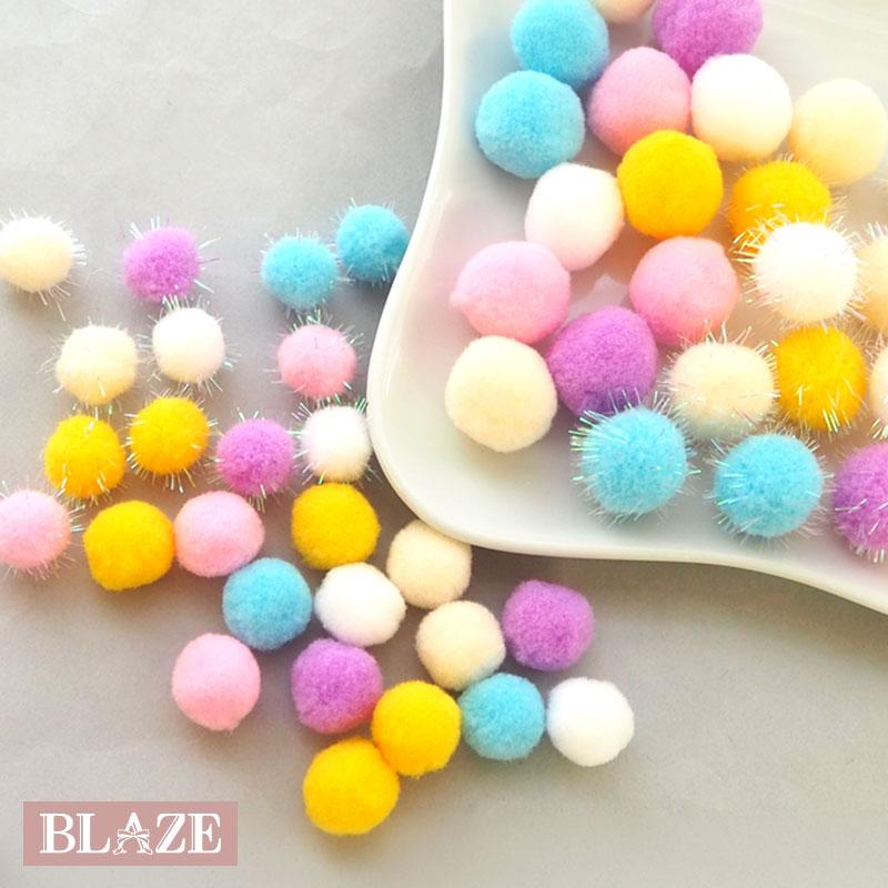 BLAZE ポンポンボール パステルカラー 15mm 20mm 約24〜30個入