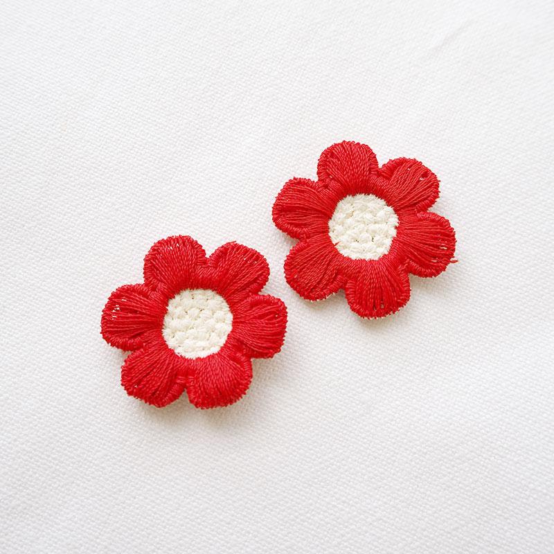 BLAZE フラワーパーツ シンプル 刺繍風フラワー 花 ハンドメイド