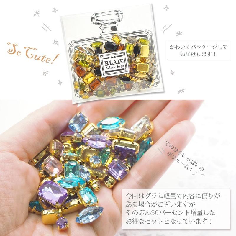 BLAZE 爪付き ビジュー ミックス ボトル デザイン アクセサリー パーツ