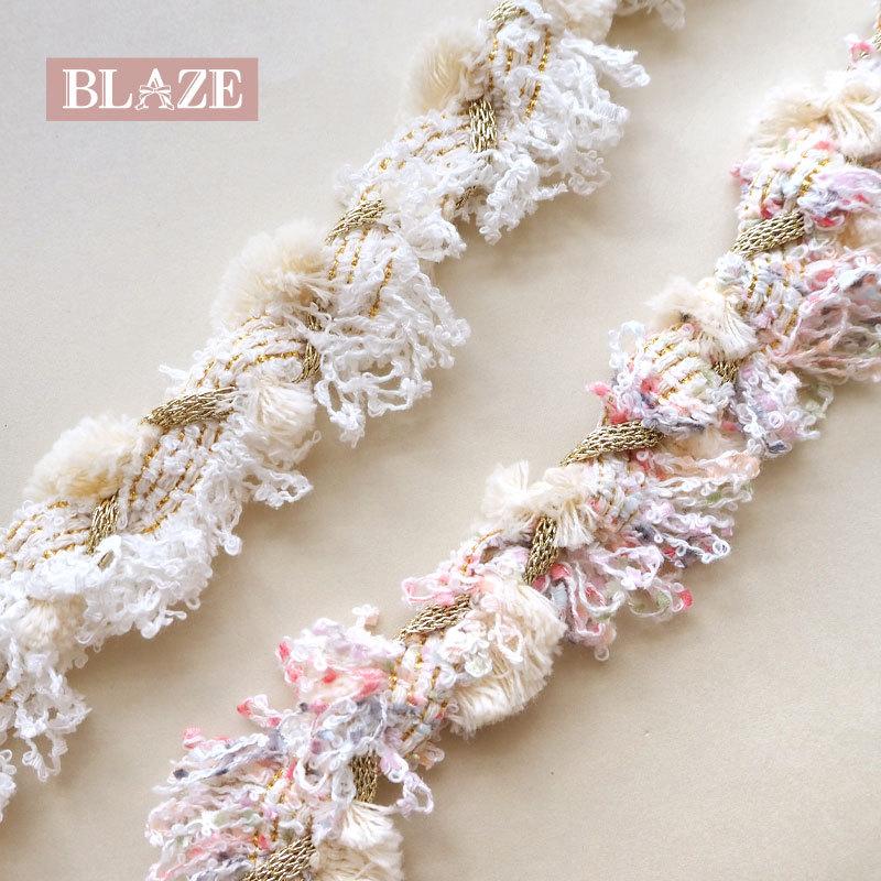 BLAZE 50cmカット 4.5cm幅 フリンジテープ フリンジレース フリンジ