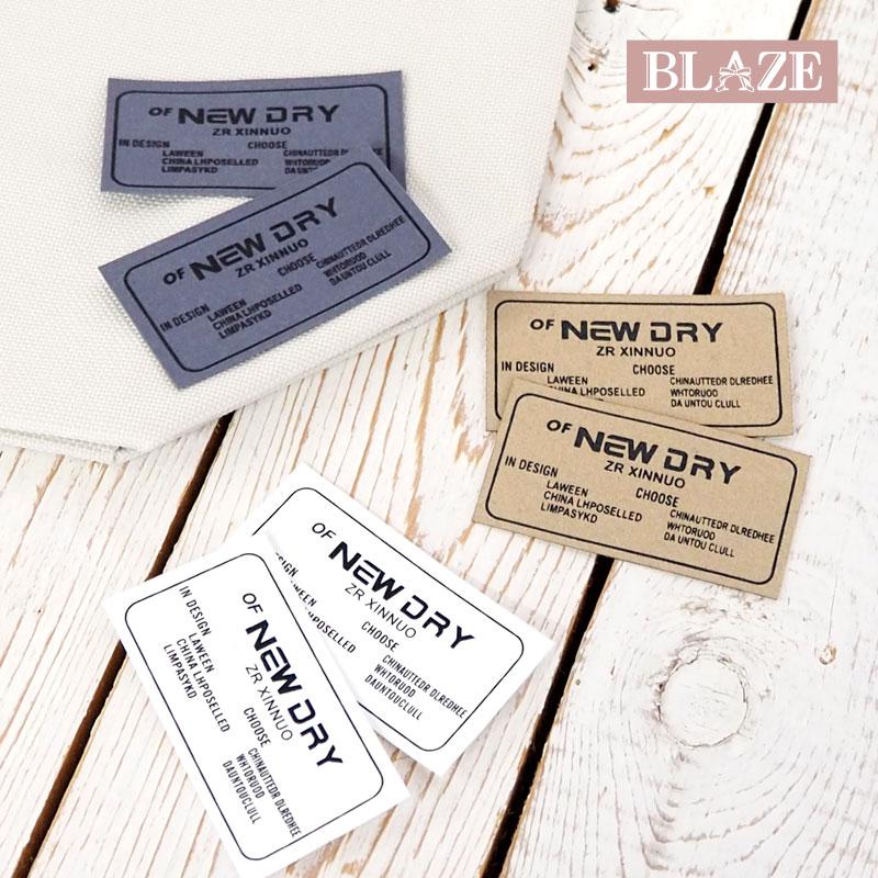 BLAZE タグ ハンドメイド用 2枚入り プリント ソフトフェイクレザー