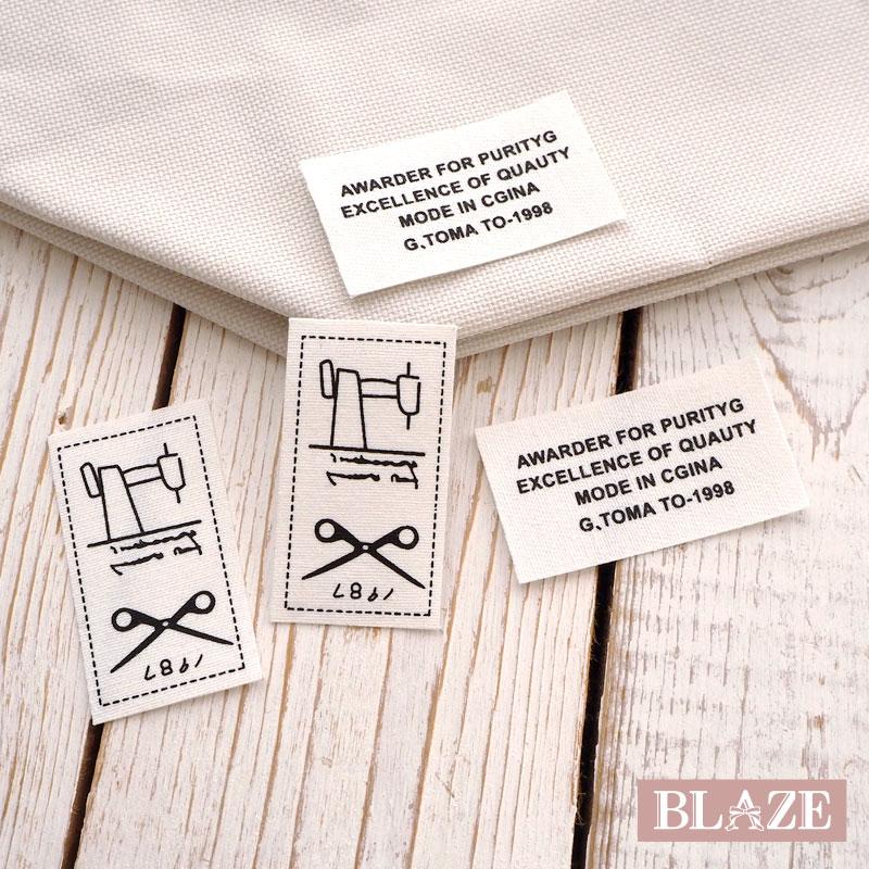 BLAZE ハンドメイド タグ プリント 英字 シンプル ハンドメイド用