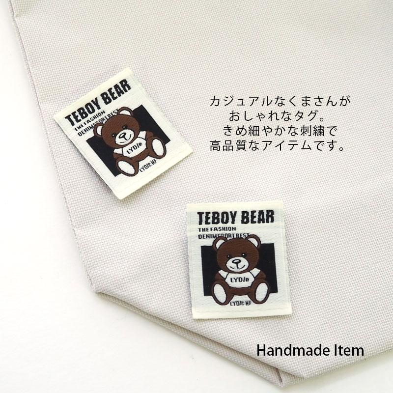 BLAZE 【2枚入り】タグ TEBOY BEAR ヴィンテージ風 くま ハンドメイド